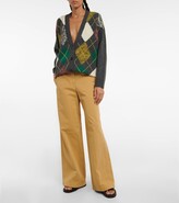 Thumbnail for your product : Plan C Argyle-knit cardigan