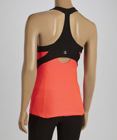 Thumbnail for your product : Diva Pink & Black Swoop Color Block Racerback Tank