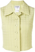 Thumbnail for your product : Chanel Pre Owned 2000s CC button sleeveless vest jacket