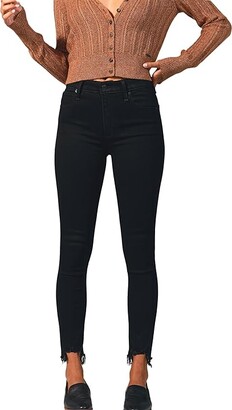 Abercrombie & Fitch High-Rise Super Skinny Ankle Jeans (Black) Women's Jeans
