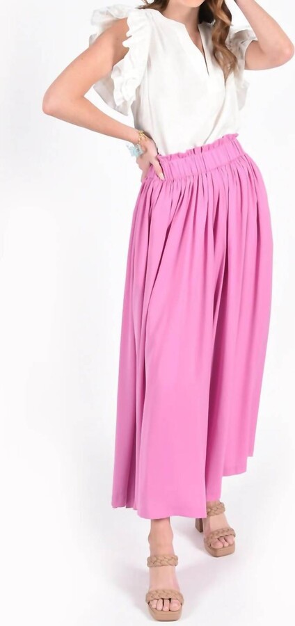 Emily McCarthy Palazzo Pant In Opera Mauve