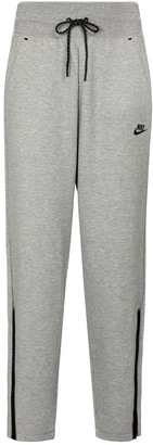 nike tech fleece pants grey and white