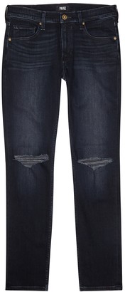 Paige Lennox Dark Blue Slim-leg Jeans