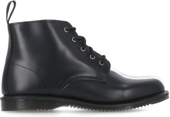 emmeline smooth leather lace up ankle boots