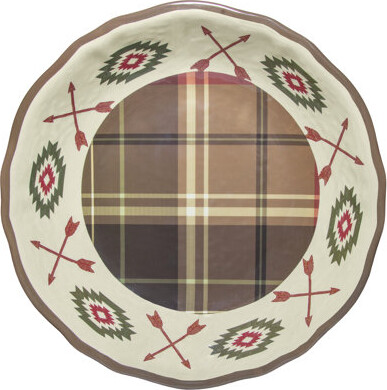 Paseo Road by HiEnd Accents Aztec Bear Melamine Plastic Southwestern Rustic Lodge 1 Piece Serving Bowl