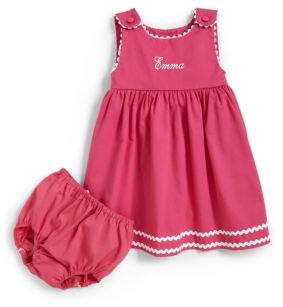 Princess Linens Infant's Personalized Dress & Diaper Cover Set