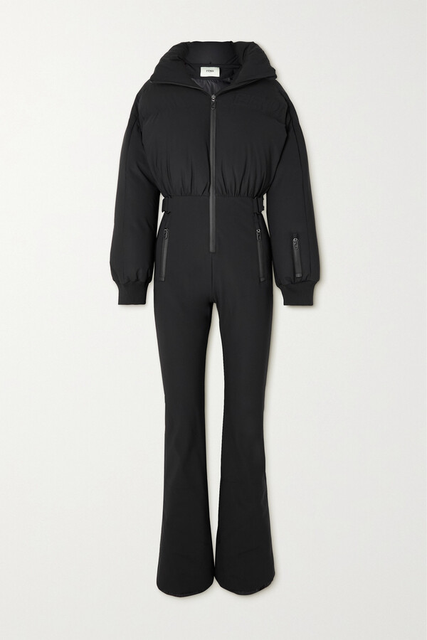 Fendi Padded Down Stretch-shell Ski Suit - Black - ShopStyle Activewear