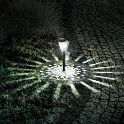 Factory Direct Wholesales NN 12-Pack Solar Lights Outdoor, Auto ON/Off 6500K LED Solar Garden Lights For Pathway, Yard, Patio, Walkway, Planter, Waterproof, Energy-Efficient Lands