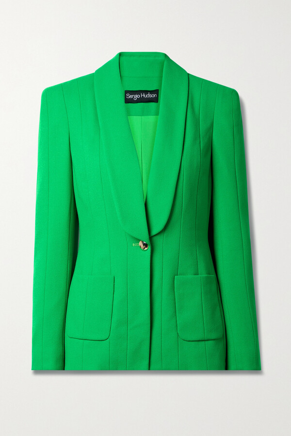 Green Crepe Jacket | Shop The Largest Collection | ShopStyle