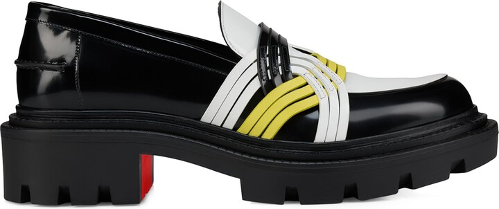 Christian Louboutin Moc College Leather Loafers