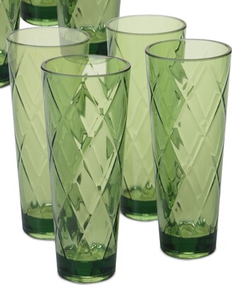 Certified International Green Diamond Acrylic 5-Pc. Drinkware Set