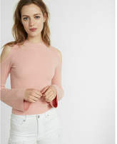 Thumbnail for your product : Express Bell Sleeve Cold Shoulder Sweater