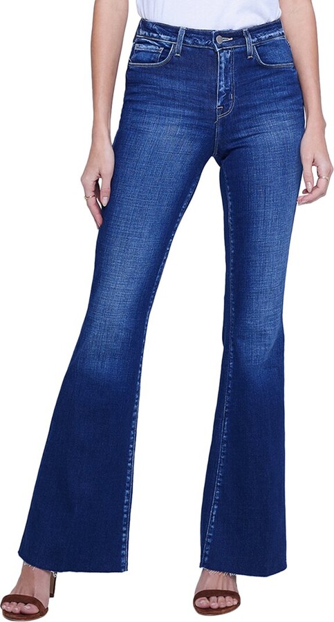 L'Agence Sera High-Rise Carson Sneaker Flare Jean