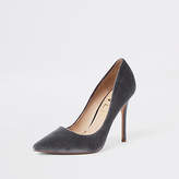 Thumbnail for your product : River Island Womens Light grey court shoes