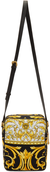 versace black and gold bag