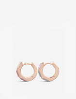 Thumbnail for your product : Olivia Burton Rainbow Huggie Hoop rose gold-plated earrings