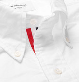 Thumbnail for your product : Thom Browne Slim-Fit Button-Down Collar Cotton Oxford Short-Sleeve Shirt