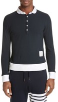Thumbnail for your product : Thom Browne Men's Long Sleeve Pique Polo