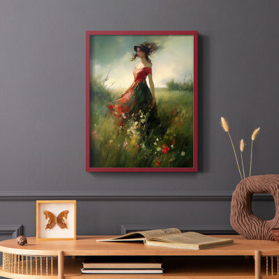 Alcott Hill WOMEN Series CCCVIII -Premium Framed Print -Ready to Hang - No Nails Required
