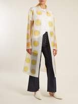 Thumbnail for your product : Christopher Kane Sun Print Frosted Rubberised Coat - Womens - Yellow Multi