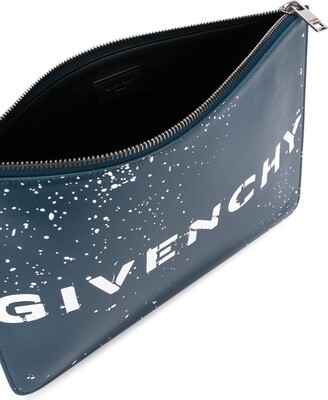 Givenchy Printed Logo Clutch Bag