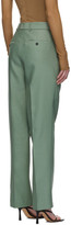 Thumbnail for your product : Helmut Lang Green Silk Wrap Trousers