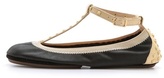 Thumbnail for your product : Yosi Samra Erica Studded T Strap Flats