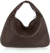 Bottega Veneta - Veneta Large Intrecciato Leather Shoulder Bag - Dark brown
