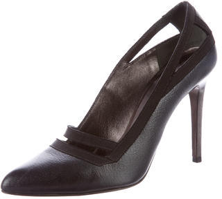 Lanvin Leather Pointed-Toe Pumps