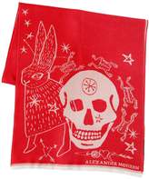 Thumbnail for your product : Alexander McQueen Wool Scarf W/ Skull