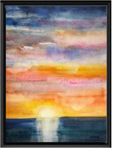 Ready2hangart Glorious Sunset by Norman Wyatt Jr. - Floater Frame Painting