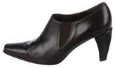 Thumbnail for your product : Stuart Weitzman Leather Round-Toe Booties