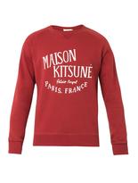 Thumbnail for your product : Kitsune Maison Palais Royal-print cotton sweatshirt