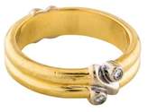 Thumbnail for your product : Tiffany & Co. 18K Diamond Grooved Band yellow 18K Diamond Grooved Band