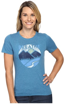Life is Good Breathe Mountains Cool Tee