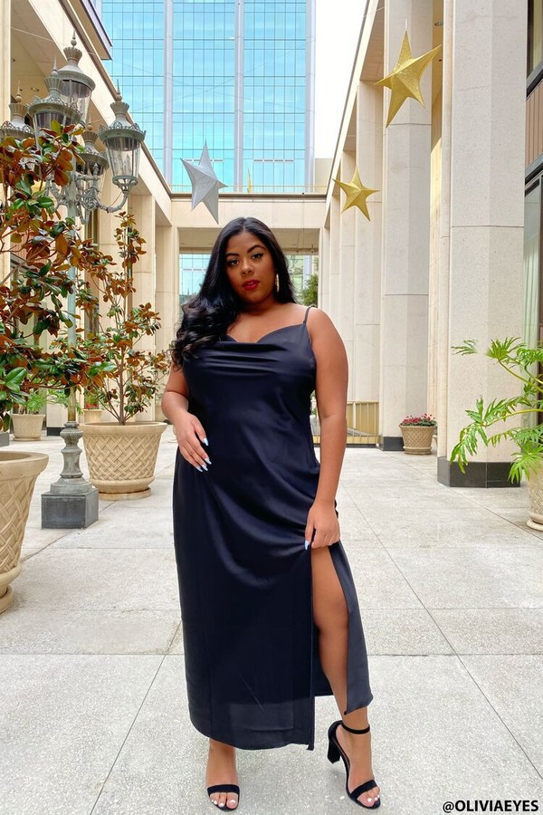 Satin Midi Slip Dress - ShopStyle