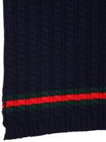 Thumbnail for your product : Gucci Wool Cable Knit Blanket