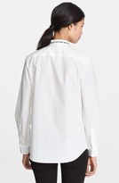 Thumbnail for your product : EACH X OTHER Embroidered Collar Quilted Bib Tuxedo Shirt