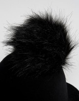 Thumbnail for your product : Aldo Riding Hat With Detatchable Faux Fur Pom