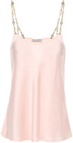 Thumbnail for your product : Paco Rabanne Chain-trimmed Satin Camisole