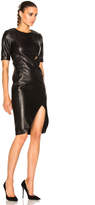 Thumbnail for your product : Thierry Mugler Soft Leather & Technical Cady Dress