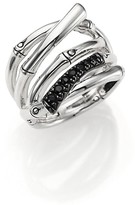 Thumbnail for your product : John Hardy Bamboo Black Sapphire & Sterling Silver Multi-Row Ring