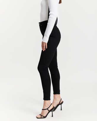 Calvin Klein Jeans Women's Black Skinny - High Rise Super Skinny Ankle Jeans