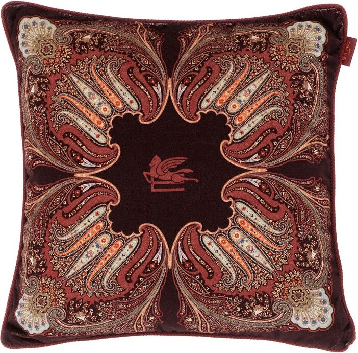 ETRO HOME Paisley Velvet Cushion