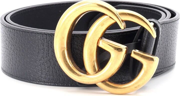 GUCCI GG Marmont Belt Leather Wide 85