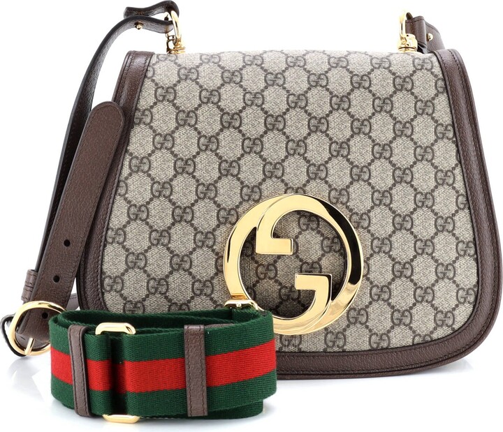 Gucci Blondie NM Top Handle Bag GG Coated Canvas Medium