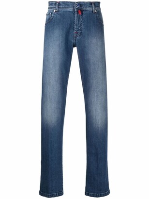Kiton Low-Rise Slim-Fit Jeans