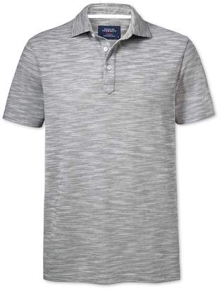 Charles Tyrwhitt Grey Cotton Polo Size XS