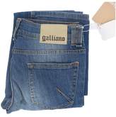 John Galliano Galliano Women'S Denim Trousers Skinny Low Fit Blue