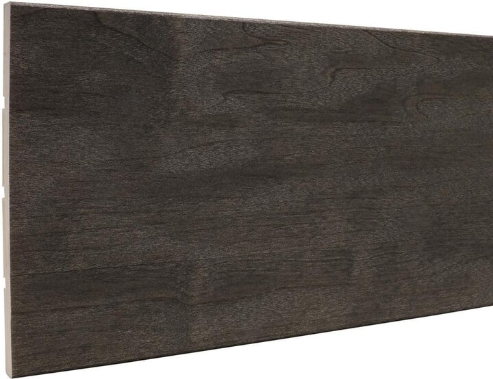 ORNAMENTAL 7/6 in. x 5-1/2 in. x 96 in. Prestained Black Wood Base Moulding